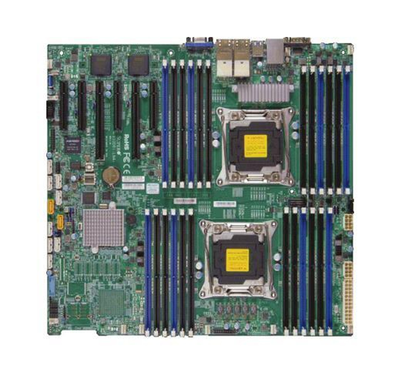 X10DRILN4B SuperMicro Dual Socket R3 LGA 2011 Xeon E5-2600 v4 / v3 Intel C612 Chipset DDR4 24 x DIMM 10 x SATA 6Gbps EE-ATX Server Motherboard (Refurbished)