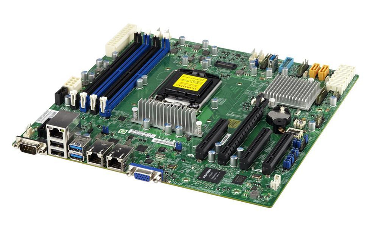 X11SSM-B SuperMicro Socket H4 LGA 1151 Xeon E3-1200 v5 / v6 Intel C236 Chipset DDR4 4 x DIMM 8 x SATA 6Gbps micro-ATX Server Motherboard (Refurbished)