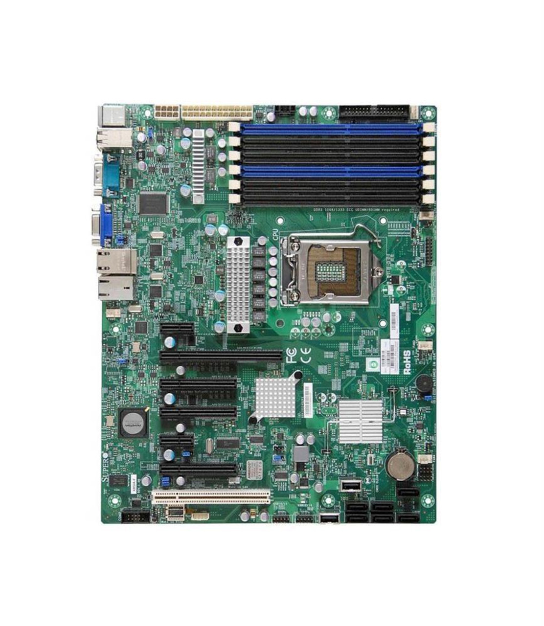 X8SIA-F-B SuperMicro X8SIA-F Socket LGA1156 Intel 3420 Chipset ATX Server Motherboard (Refurbished)