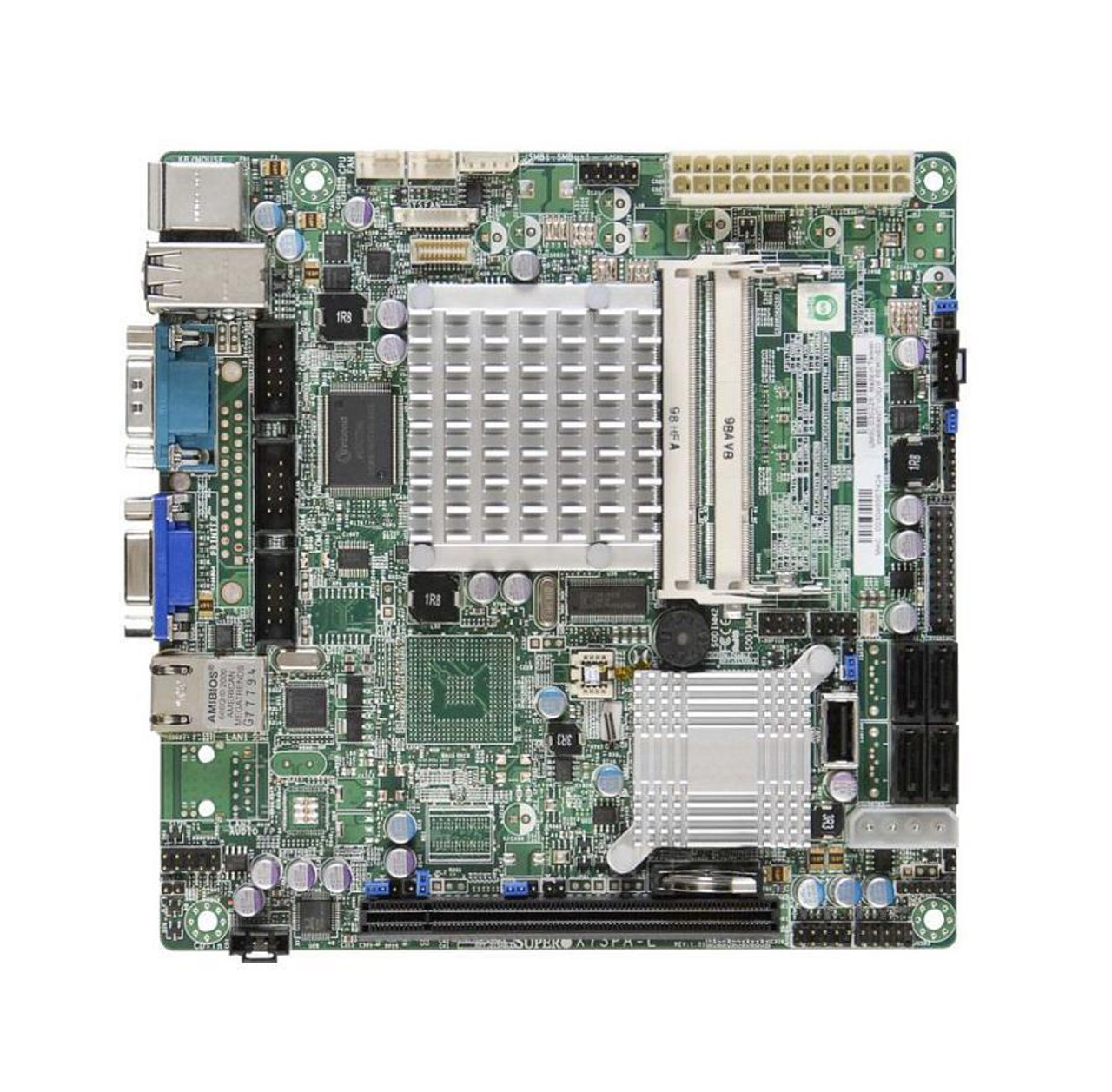X7SPA-L SuperMicro X7SPA-L Intel ICH9 Chipset Intel Atom D410 Processors DDR2 2x DIMM 4x SATA2 3.0Gb/s Mini-ITX Server Motherboard (Refurbished)