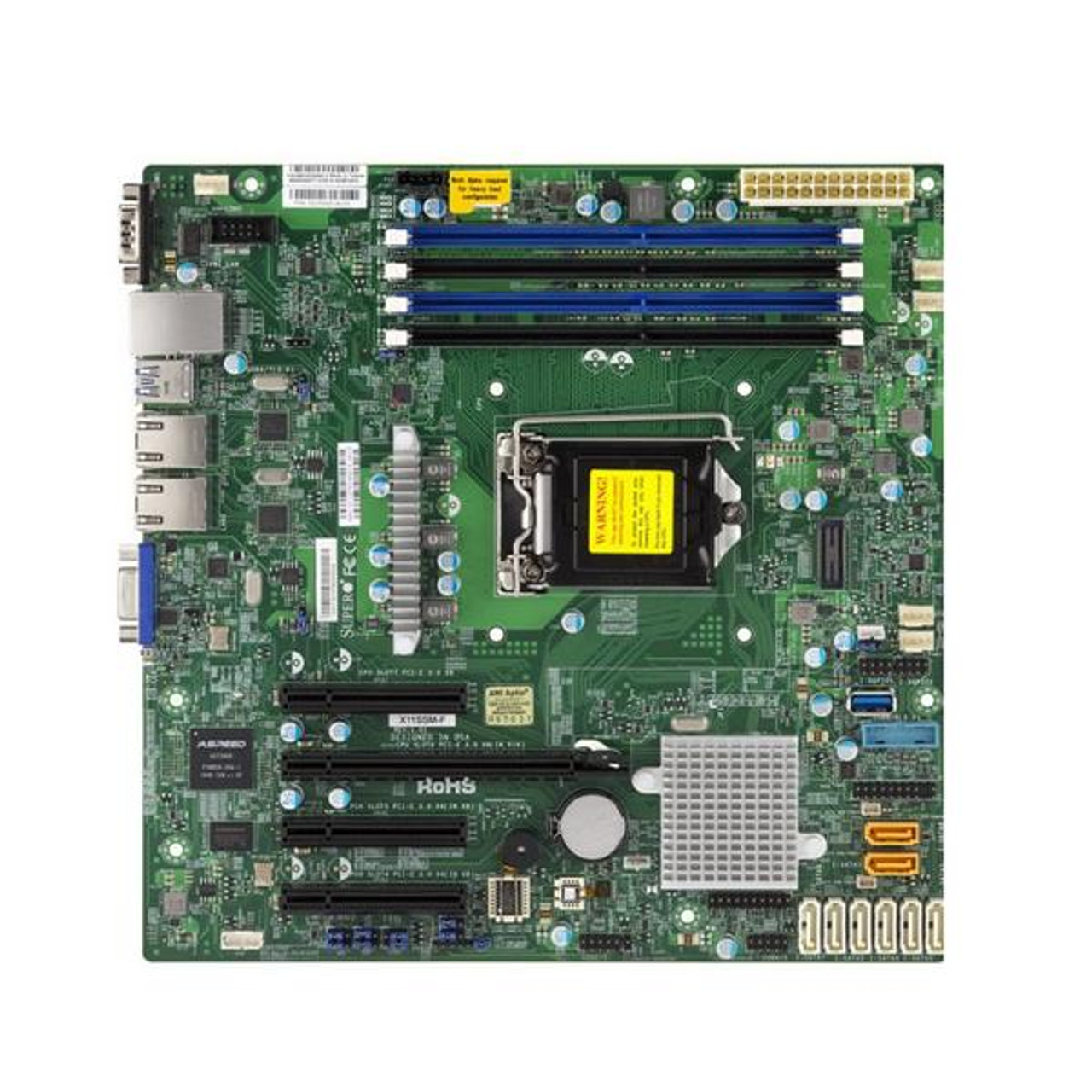 X11SSMFO SuperMicro Socket H4 LGA 1151 Xeon E3-1200 v5 / v6 Intel C236 Chipset DDR4 4 x DIMM 8 x SATA 6Gbps micro-ATX Server Motherboard (Refurbished)
