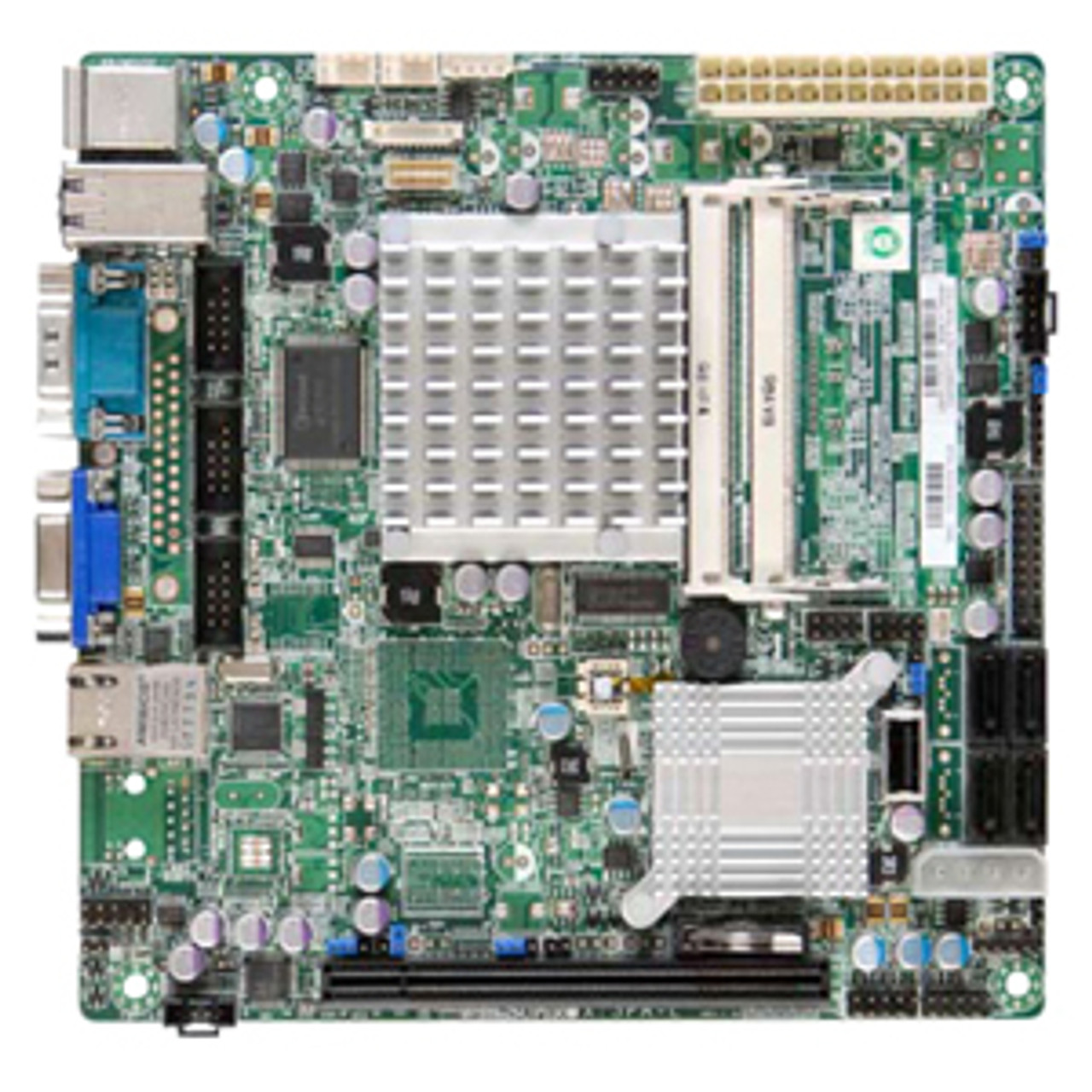 X7SPA-L-B SuperMicro X7SPA-L Intel ICH9 Chipset Intel Atom D410 Processors DDR2 2x DIMM 4x SATA2 3.0Gb/s Mini-ITX Server Motherboard (Refurbished)