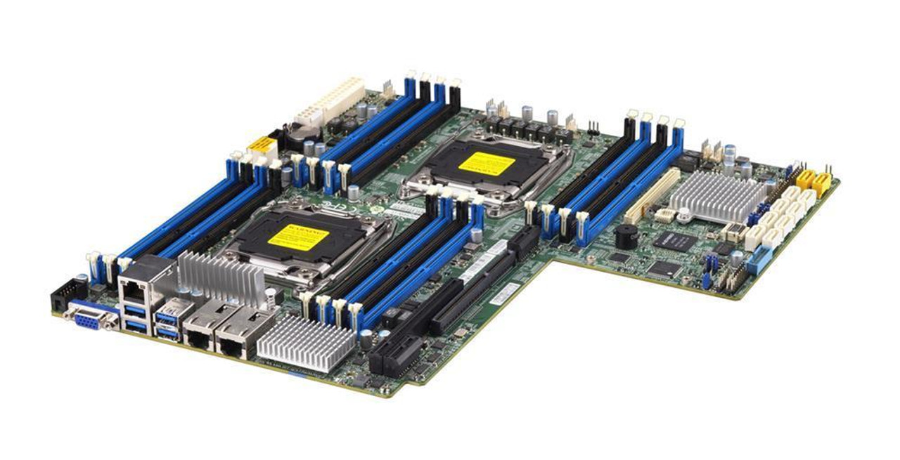 MBD-X10DRW-IT SuperMicro X10DRW-IT Dual Socket R3 LGA 2011 Xeon E5-2600 v4 / v3 Intel C612 Chipset DDR4 16 x DIMM 10 x SATA 6Gbps Proprietary WIO Server