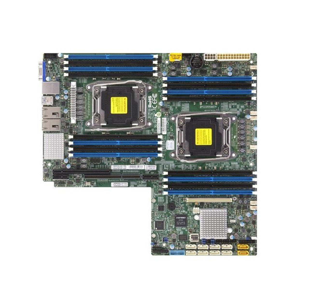 MBDX10DRWITO SuperMicro X10DRW-IT Dual Socket R3 LGA 2011 Xeon E5-2600 v4 / v3 Intel C612 Chipset DDR4 16 x DIMM 10 x SATA 6Gbps Proprietary WIO Server