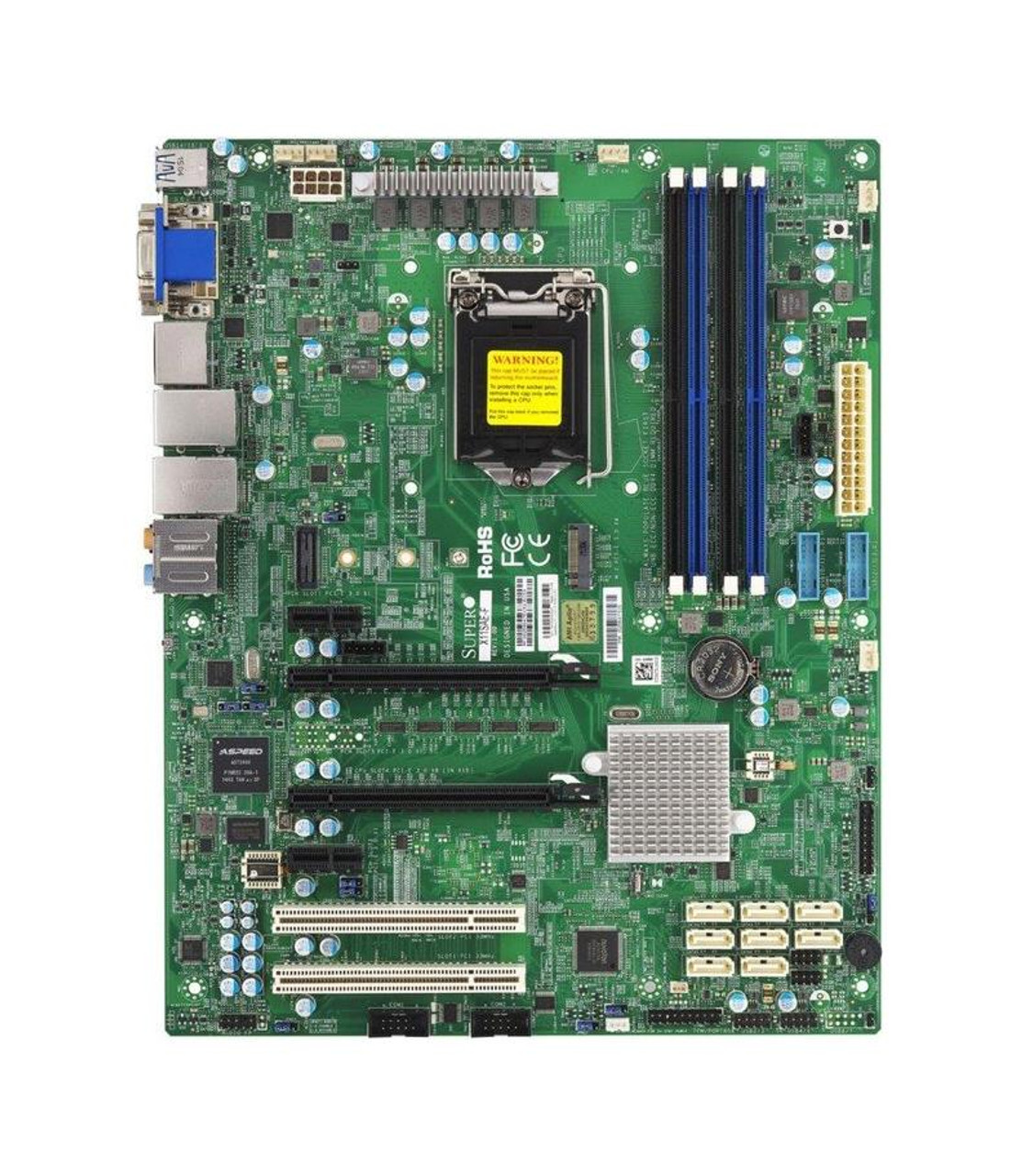MB-X11SEFB SuperMicro X11SAE-F Socket LGA 1151 Intel C236 Chipset Xeon E3-1200 v5/v6 DDR4 4x DIMM 8x SATA3 6.0Gb/s ATX Server Motherboard (Refurbished)