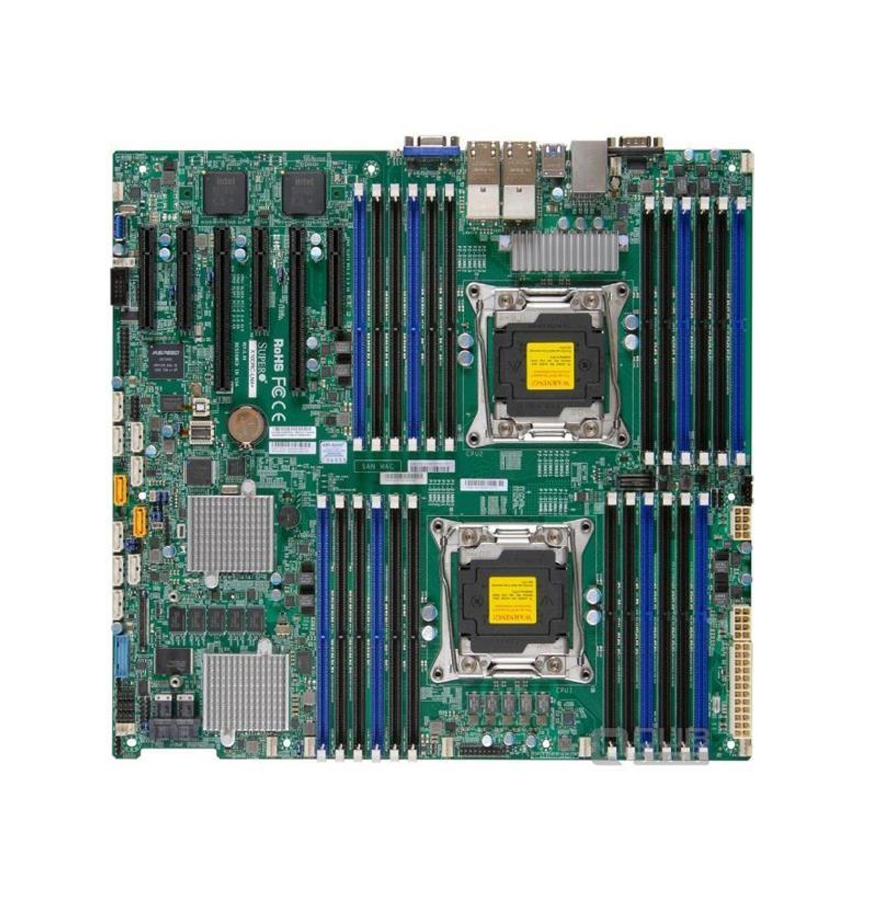 X10DRCLN4B SuperMicro Dual Socket R3 LGA 2011 Xeon E5-2600 v4 / v3 Intel C612 Chipset DDR4 24 x DIMM 10 x SATA 6Gbps 8 x SAS 12Gbps EE-ATX Server Motherboard