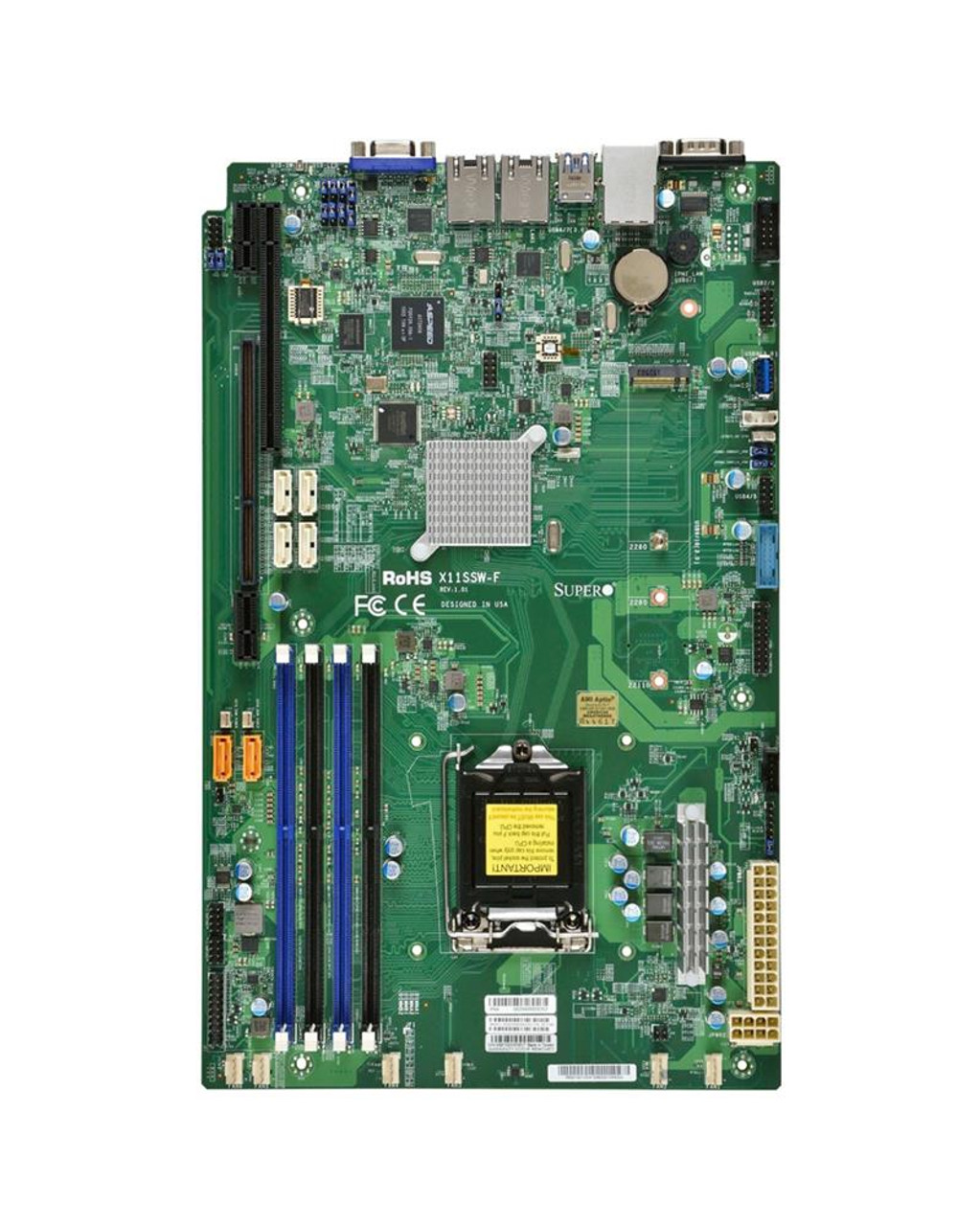 MBDX11SSWFO SuperMicro X11SSW-F Socket H4 LGA 1151 Xeon E3-1200 v5 / v6 Intel C236 Chipset DDR4 4 x DIMM 6 x SATA 6Gbps Proprietary Server Motherboard