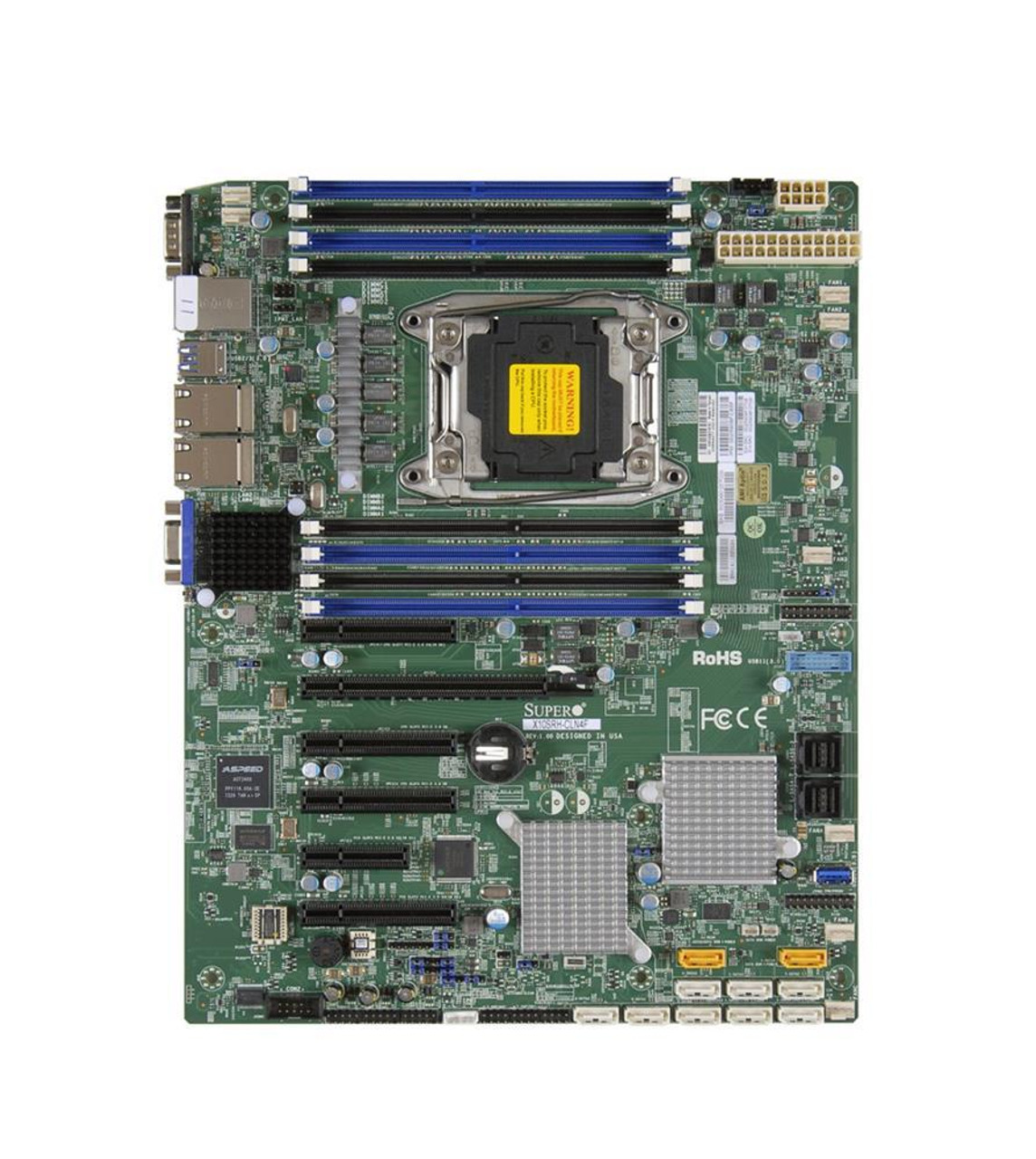 MBD-X10SRH-CLN4F-O SuperMicro X10SRH-CLN4F Socket R3 LGA 2011 Xeon E5-1600 / E5-2600 v4 / v3 Intel C612 Chipset DDR4 8 x DIMM 10 x SATA 6Gbps 8 x SAS 12 Gbps ATX