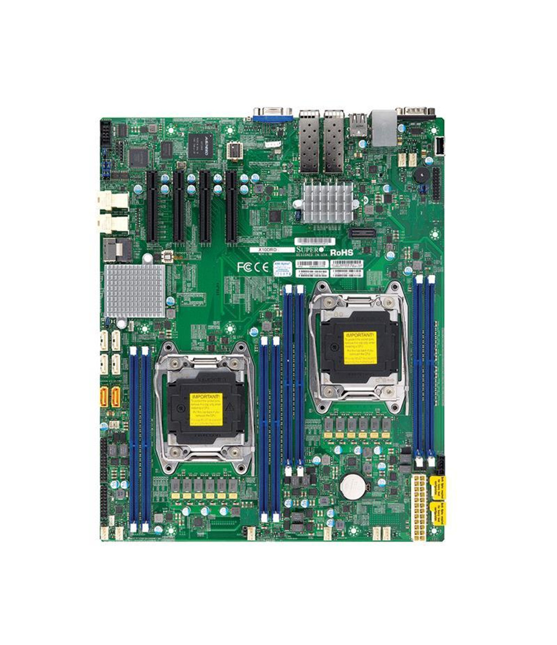 MBD-X10DRD-IT-O SuperMicro X10DRD-IT Dual Socket R3 LGA 2011 Xeon E5-2600 v4 / v3 Intel C612 Chipset DDR4 8 x DIMM 10 x SATA 6Gbps E-ATX Server Motherboard