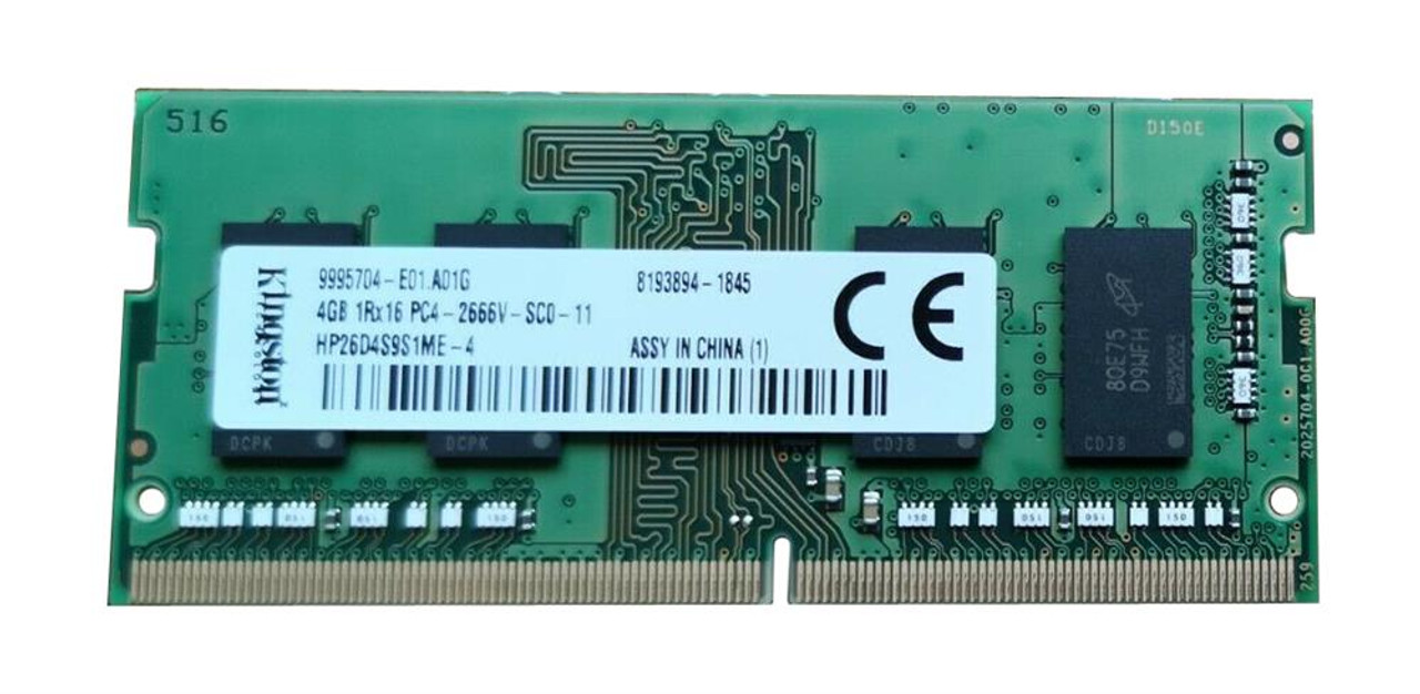 Hynix 4GB PC4-21300 DDR4-2666MHz non-ECC Unbuffered CL19 260-Pin SoDimm 1.2V Single Rank Memory Module