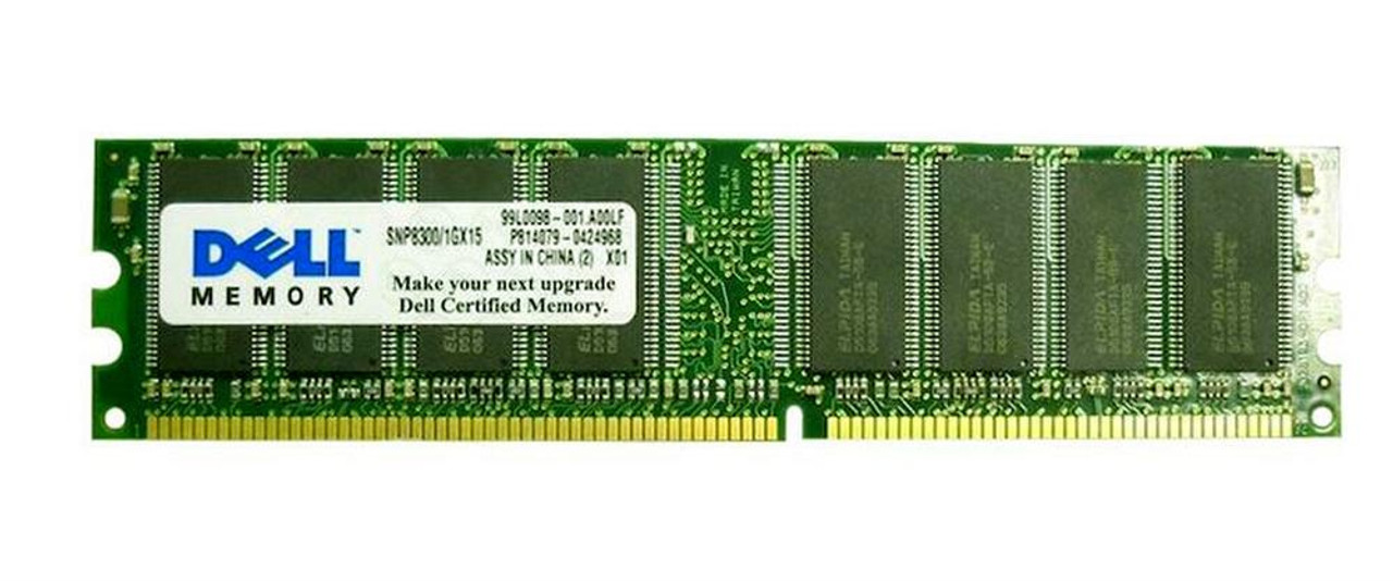 Dell 1GB PC3200 DDR-400MHz non-ECC Unbuffered CL3 184-Pin DIMM Memory Module