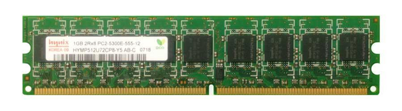 Hynix 1GB PC2-5300 DDR2-667MHz ECC Unbuffered CL5 240-Pin DIMM Dual Rank Memory Module