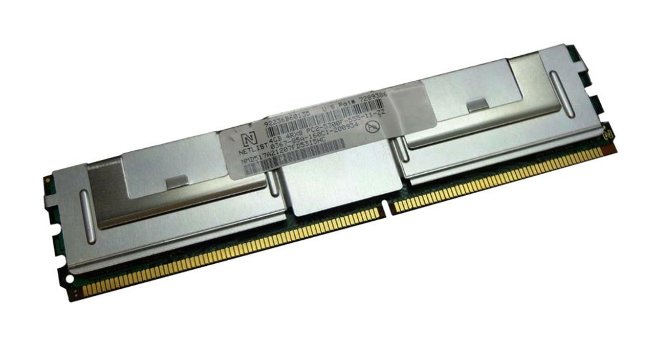 NetList 4GB PC2-5300 DDR2-667MHz ECC Fully Buffered CL5 240-Pin DIMM Quad Rank Memory Module