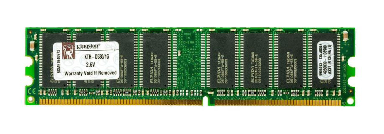 Kingston 1GB PC3200 DDR-400MHz non-ECC Unbuffered CL3 184-Pin DIMM Memory Module