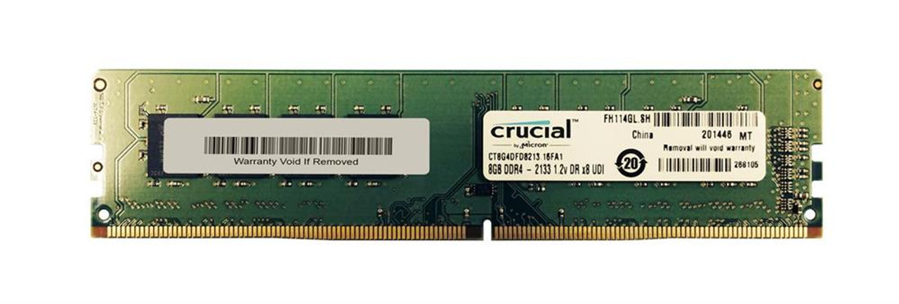 Crucial 8GB PC4-17000 DDR4-2133MHz non-ECC Unbuffered CL15 288-Pin DIMM 1.2V Dual Rank Memory Module