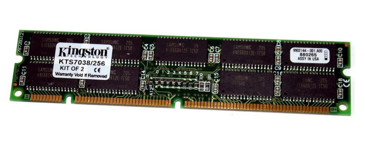 Kingston 256MB Kit (2 x 128MB) EDO DIMM Memory