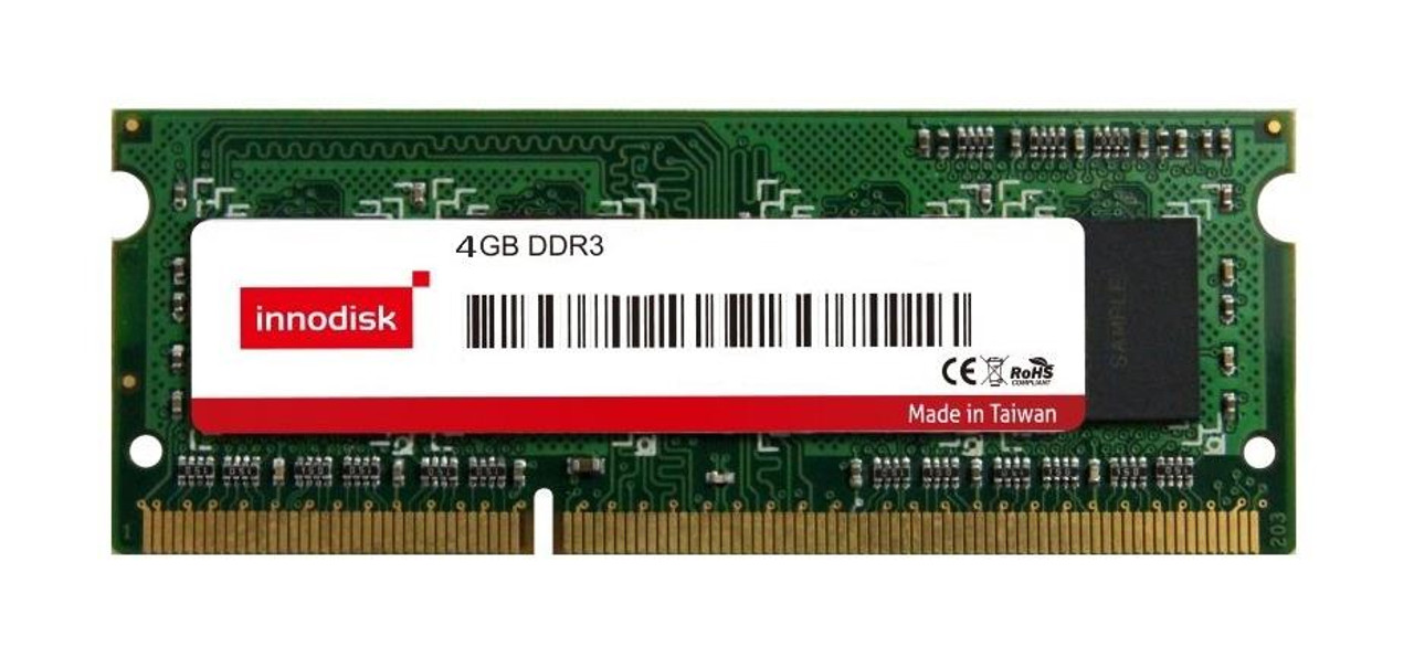 Innodisk 4GB PC3-12800 DDR3-1600MHz Registered ECC CL11 240-Pin DIMM 1.35V Low Voltage Single Rank Memory Module