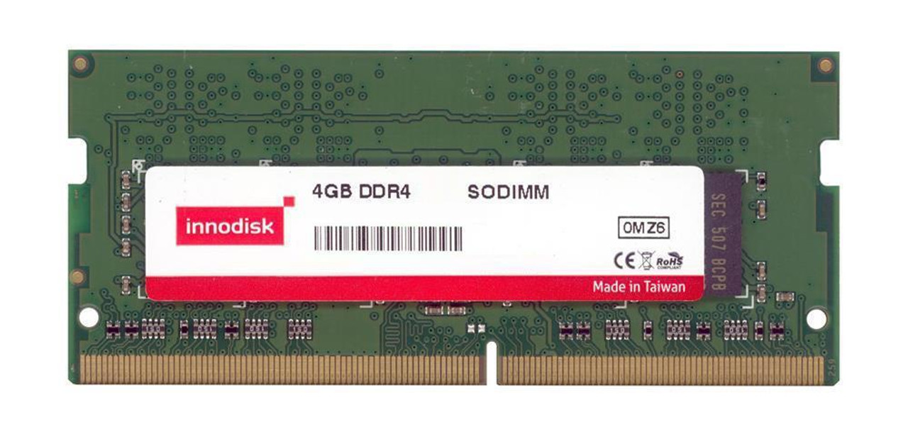 Innodisk 4GB PC3-10600 DDR3-1333MHz non-ECC Unbuffered CL9 204-Pin SoDimm Single Rank Memory Module