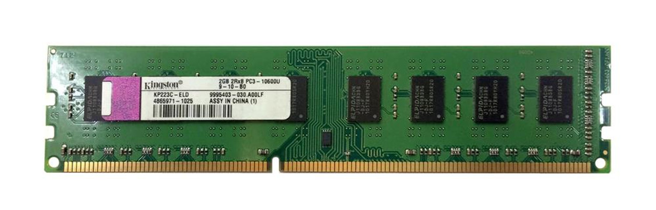 Kingston 2GB PC3-10600 DDR3-1333MHz non-ECC Unbuffered CL9 240-Pin DIMM Dual Rank Memory Module