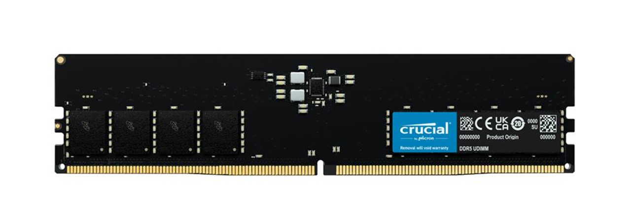 Crucial 16GB PC5-38400 DDR5-4800MHz non-ECC Unbuffered CL40 288-Pin DIMM 1.1V Single Rank Memory Module