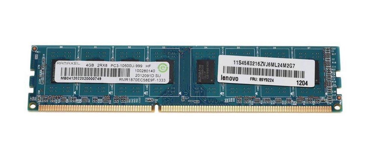 IBM 4GB PC3-10600 DDR3-1333MHz non-ECC Unbuffered CL9 240-Pin DIMM Single Rank Memory Module for ThinkCentre M90 (Type 5474)