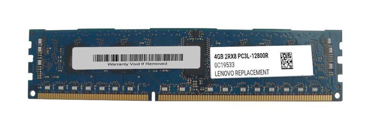 Lenovo 4GB PC3-12800 DDR3-1600MHz ECC Registered CL11 240-Pin DIMM 1.35V Low Voltage Single Rank Memory Module