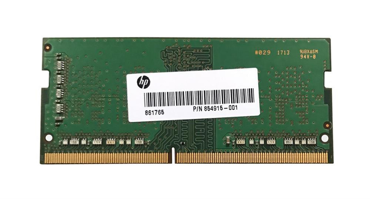 HP 4GB PC4-19200 DDR4-2400MHz non-ECC Unbuffered CL17 260-Pin SoDimm 1.2V Single Rank Memory Module