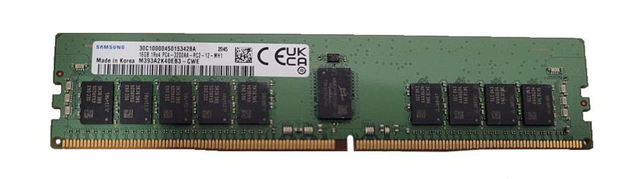 Samsung 16GB PC4-25600 DDR4-3200MHz ECC Registered CL22 288-Pin 1.2V Single Rank Memory Module