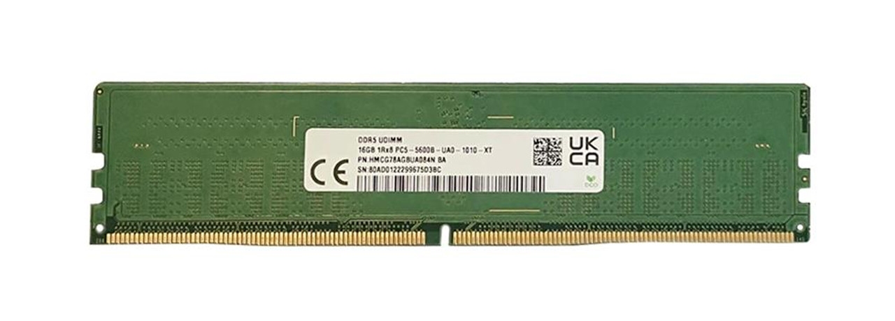 Hynix 16GB PC5-44800 DDR5-5600MHz ECC Unbuffered CL40 288-Pin UDIMM 1.1V Dual Rank Memory Module