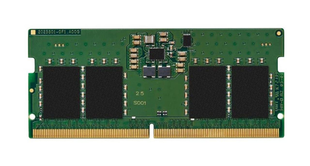 Kingston 8GB PC5-41600 DDR5-5200MHz Non-ECC Unbuffered CL42 262-Pin SoDIMM 1.1V Single Rank Memory Module