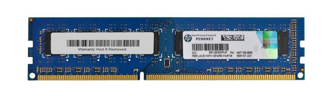 HP 4GB PC3-10600 DDR3-1333MHz non-ECC Unbuffered CL9 240-Pin DIMM Dual Rank Memory Module