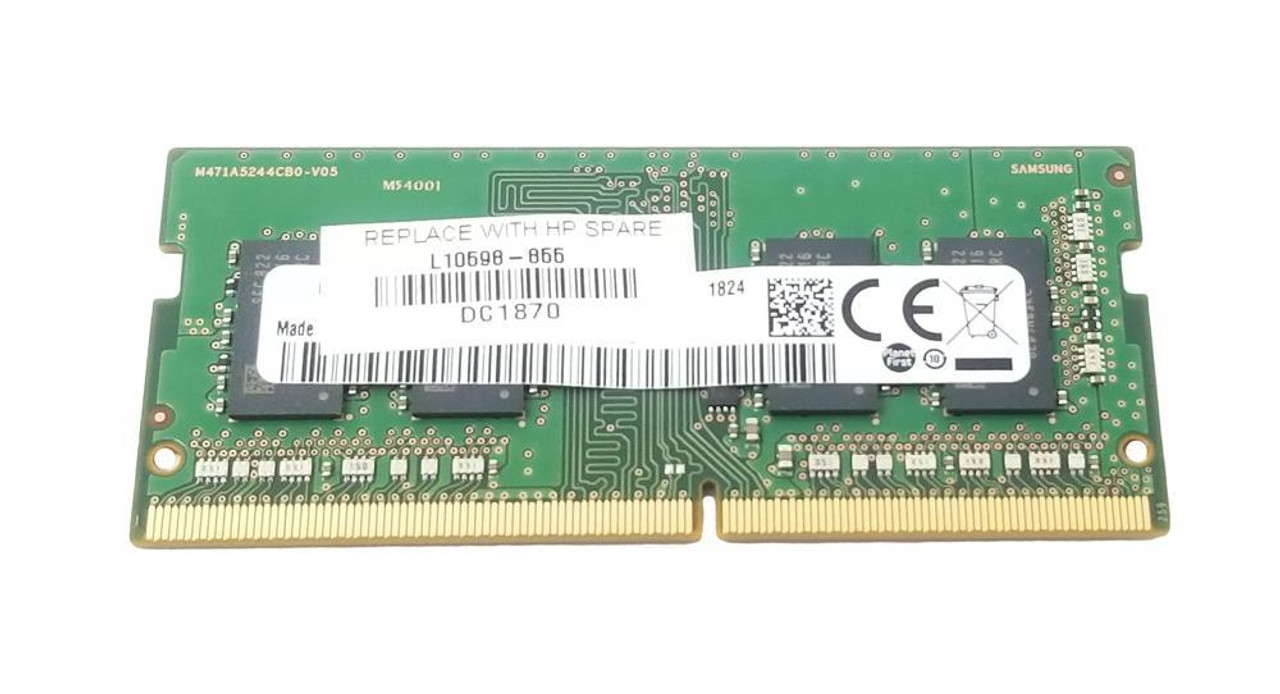 HP 4GB PC4-21300 DDR4-2666MHz non-ECC Unbuffered CL19 260-Pin SoDimm 1.2V Single Rank Memory Module