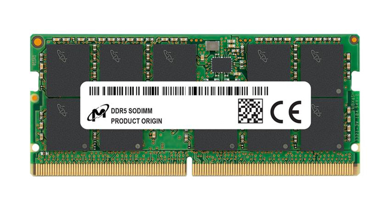 Micron 16GB PC5-38400 DDR5-4800MHz Non-ECC Unbuffered CL40 262-Pin SoDIMM 1.1V Single Rank Memory Module