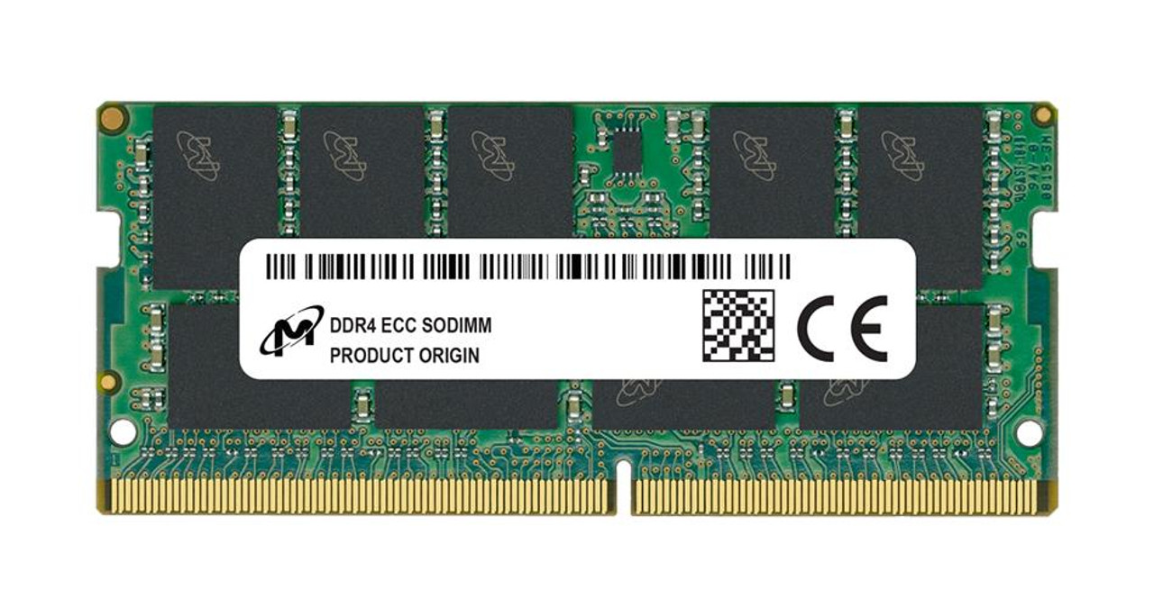 Micron 16GB PC4-25600 DDR4-3200MHz ECC Unbuffered CL22 260-Pin SoDIMM 1.2V Single Rank Memory Module