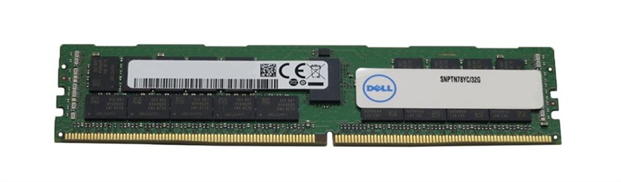 Dell 32GB PC4-21300 DDR4-2666MHz Registered ECC CL19 288-Pin DIMM 1.2V Dual Rank Memory Module