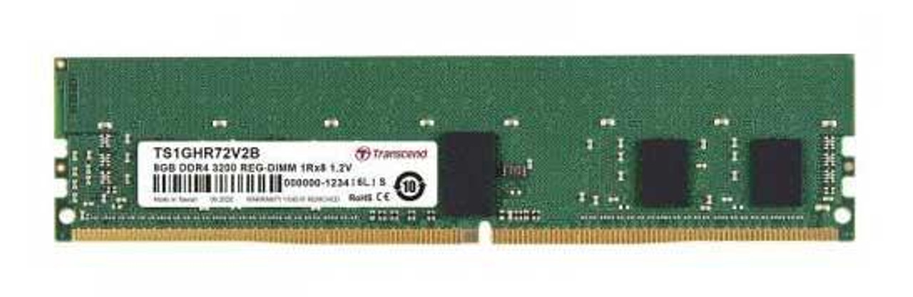Transcend 8GB PC4-25600 DDR4-3200MHz Registered ECC CL22 288-Pin DIMM 1.2V Single Rank Memory Module