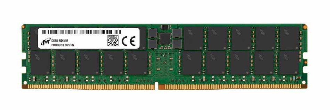 Micron 64GB PC5-38400 DDR5-4800MHz ECC Registered CL40 288-Pin RDIMM 1.1V Dual Rank Memory Module