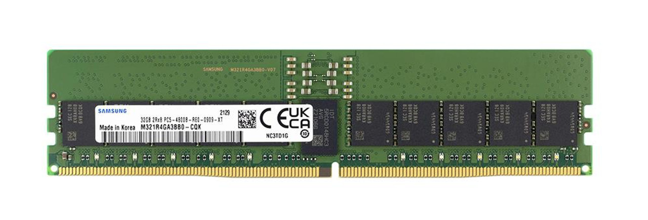 Samsung 32GB PC5-38400 DDR5-4800MHz ECC Registered CL40 288-Pin DIMM 1.1V Dual Rank Memory Module