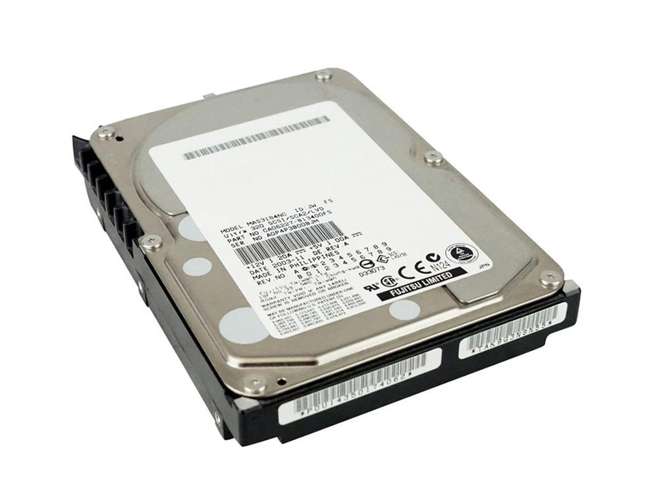 CA05904-B43800SP Fujitsu Enterprise 73.5GB 10000RPM Ultra-160 SCSI 80-Pin 8MB Cache 3.5-inch Internal Hard Drive