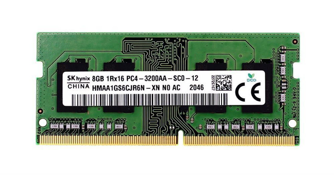 Hynix 8GB PC4-25600 DDR4-3200MHz Non-ECC Unbuffered CL22 260-Pin SoDIMM 1.2V Single Rank Memory Module