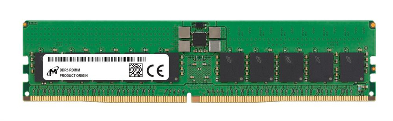 Micron 32GB PC5-38400 DDR5-4800MHz ECC Registered CL40 288-Pin DIMM 1.1V Dual Rank Memory Module