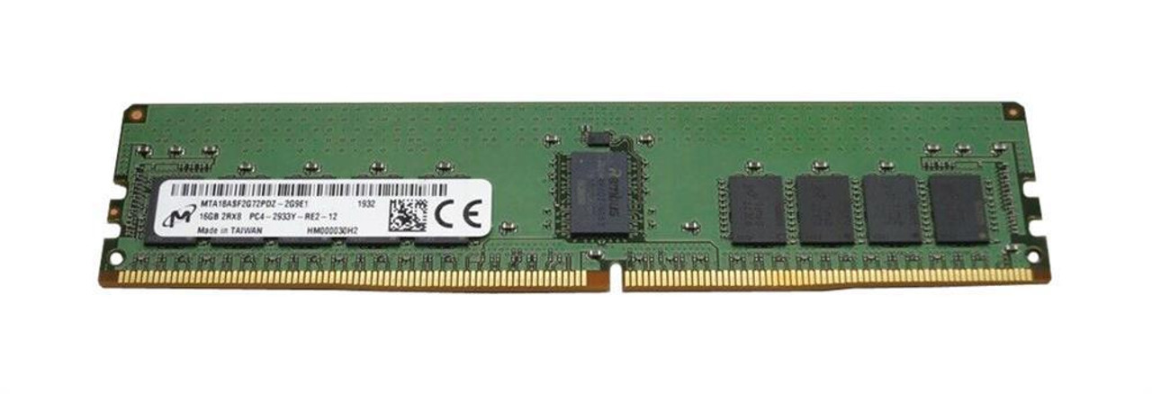 Micron 16GB Dr X8 DDR4 RDIMM 2933 Mem Mta18Asf2G72Pdz-2G9E1