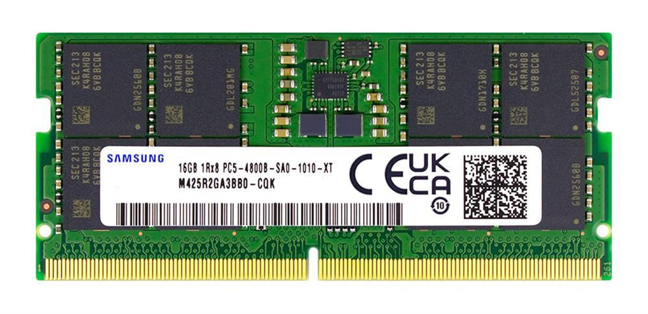 Samsung 16GB PC5-38400 DDR5-4800MHz non-ECC Unbuffered CL40 262-Pin SoDIMM 1.1V Single Rank Laptop Memory