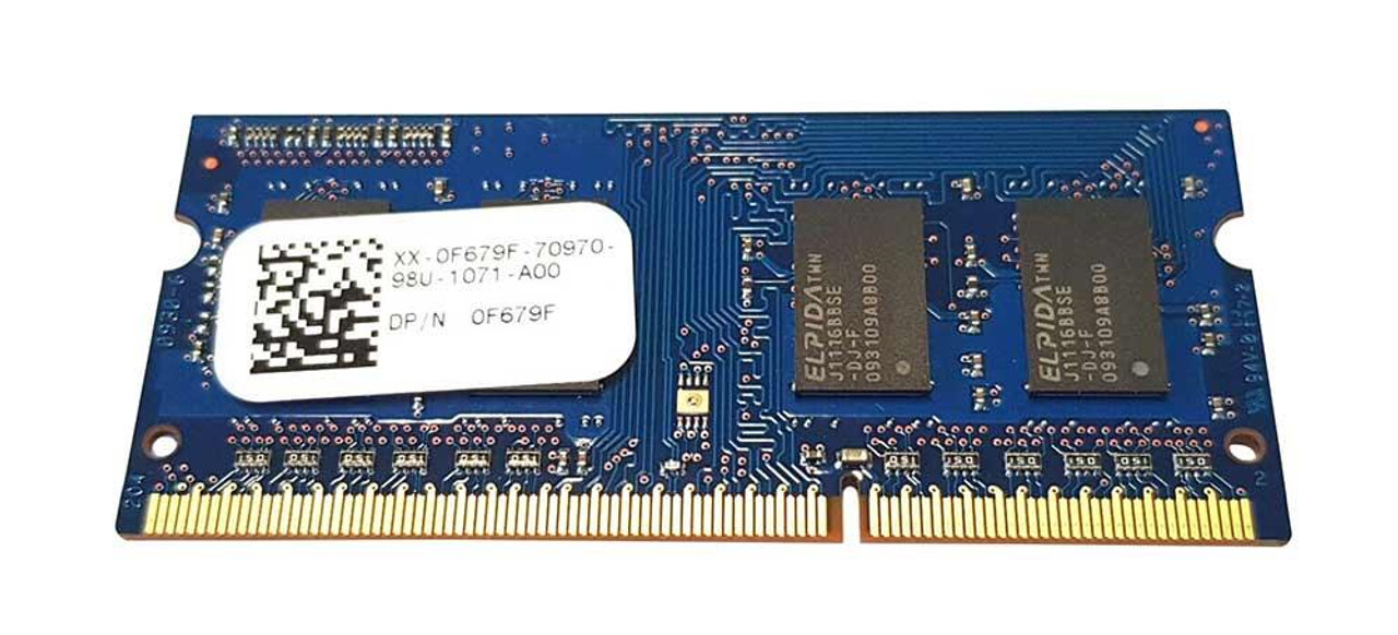 Dell 1GB PC3-8500 DDR3-1066MHz Non-ECC Unbuffered CL7 204-Pin SoDIMM 1.5V Single Rank Memory Module