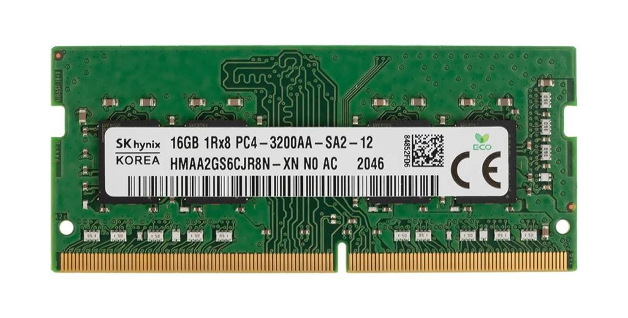 Hynix 16GB PC4-25600 DDR4-3200MHz Non-ECC Unbuffered CL22 260-Pin SoDIMM 1.2V Single Rank Memory Module