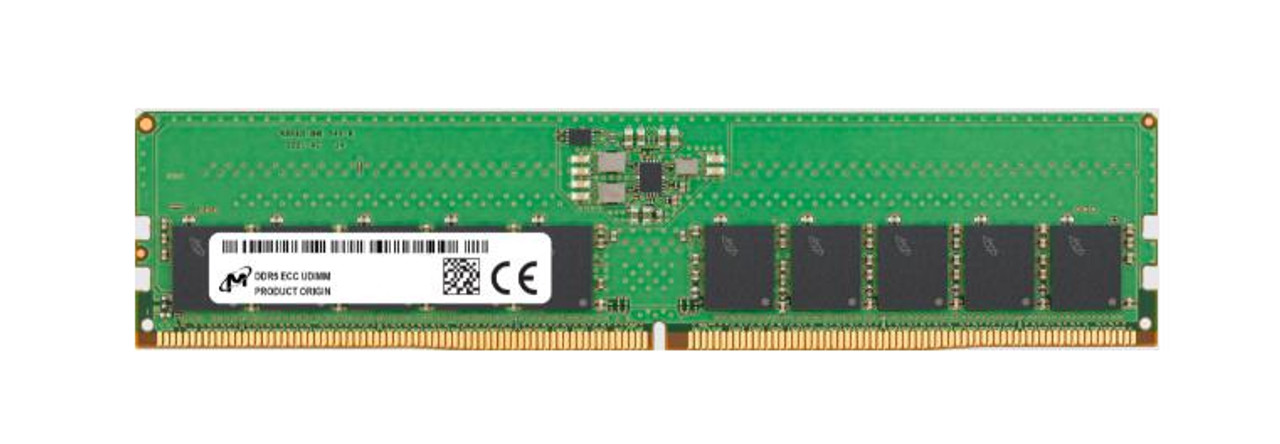 Micron 16GB PC5-38400 DDR5-4800MHz ECC Unbuffered CL40 288-Pin UDIMM 1.1V Single Rank Memory Module 