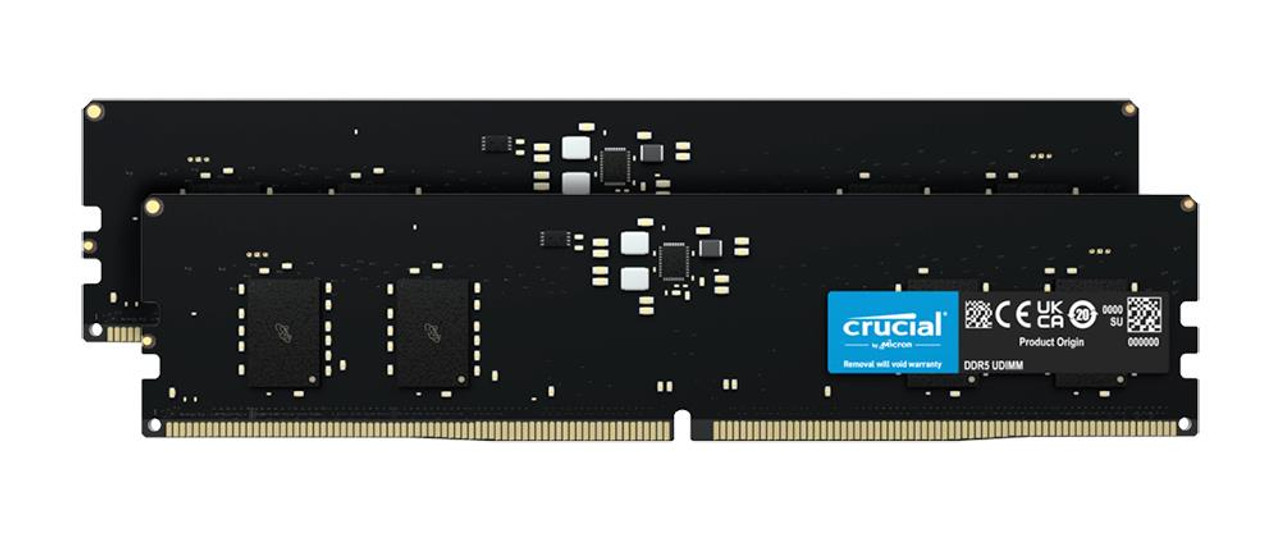 Crucial 16GB Kit (2 X 8GB) PC5-44800 DDR5-5600MHz Non-ECC Unbuffered CL46 288-Pin DIMM 1.1V Single Rank Memory Module