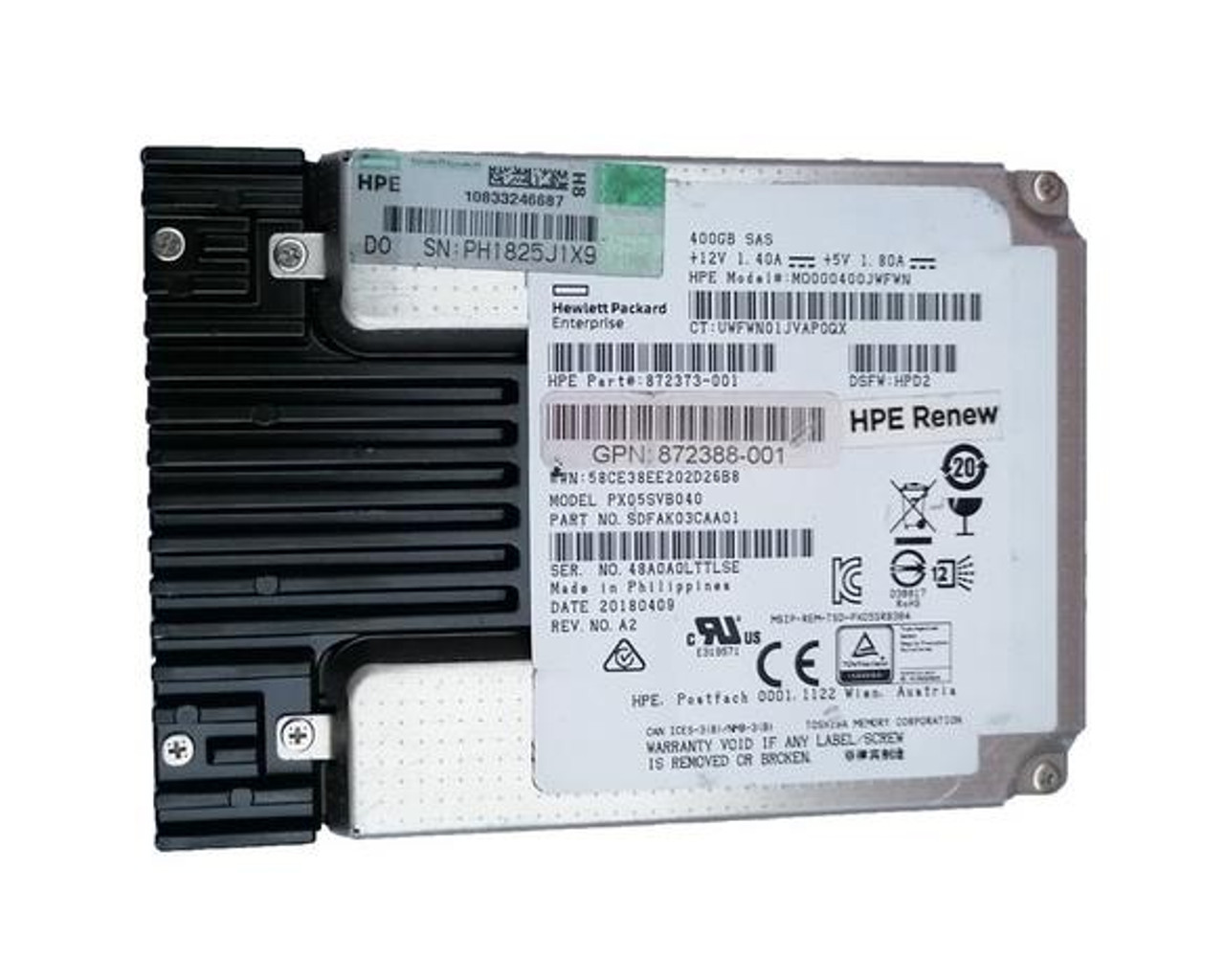 HP 400GB SAS 12Gbs Solid State Drive