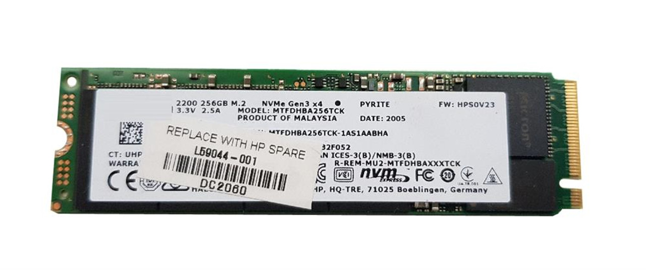 HP SPS 256GB PCIe NVMe Internal Solid State Drive (SSD)