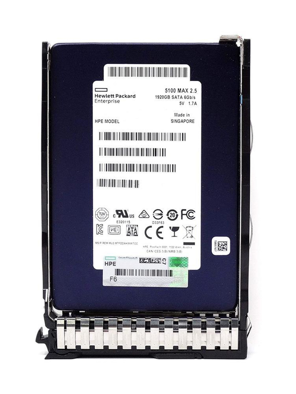 HPE 1.92TB SATA 6Gbps Mixed Use 3.5-inch Internal Solid State Drive (SSD) with Low Profile Carrier